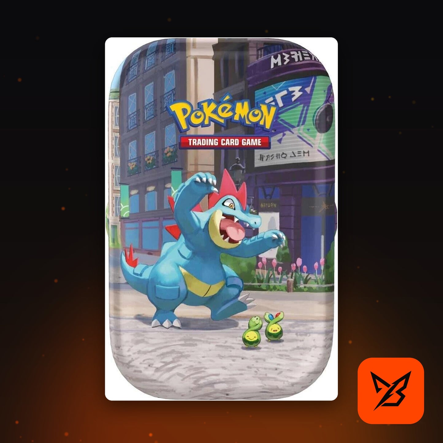 Lumiose City Mini Tin Feraligatr and Budew - Pokemon TCG