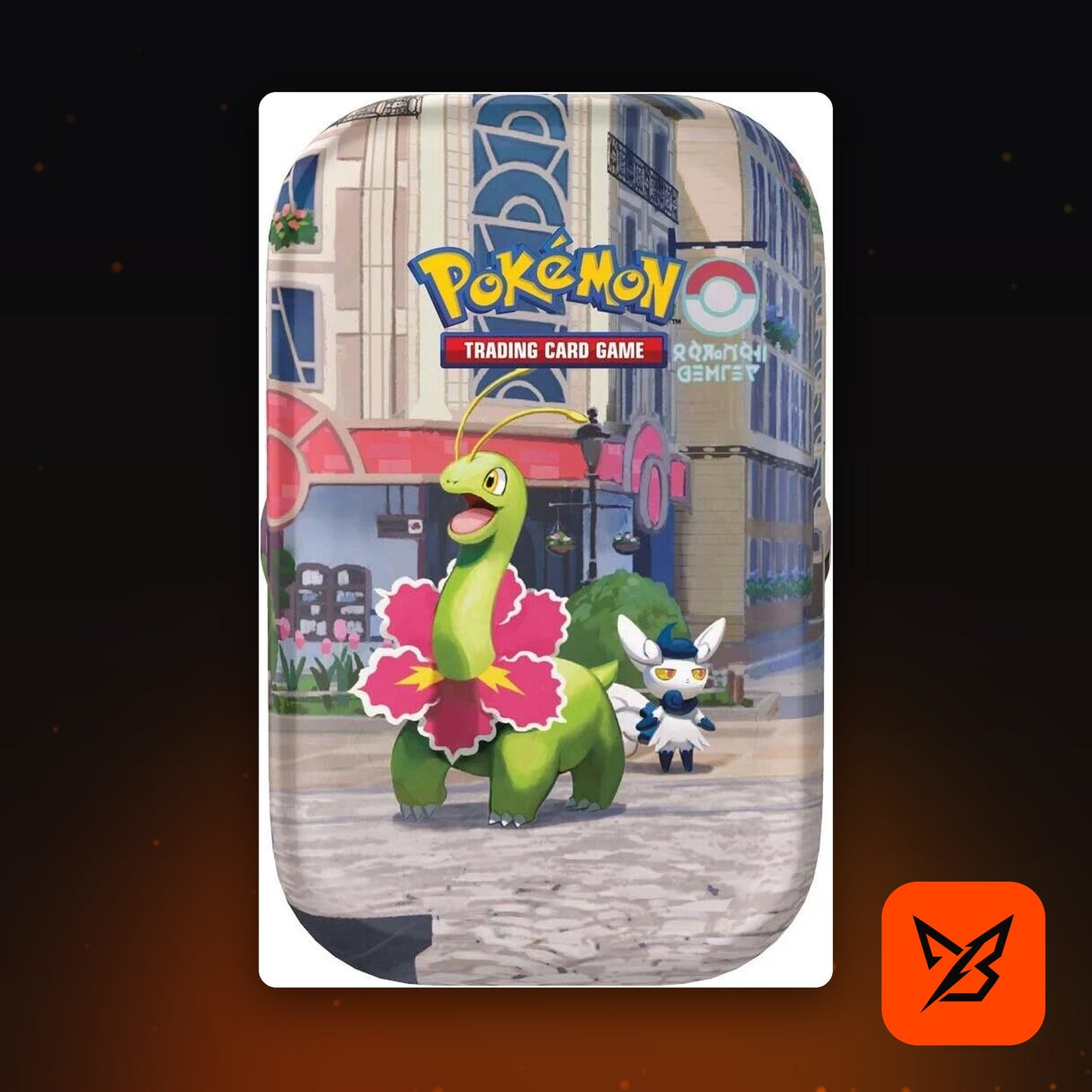 Lumiose City Mini Tin Meganium and Meowstic - Pokemon TCG