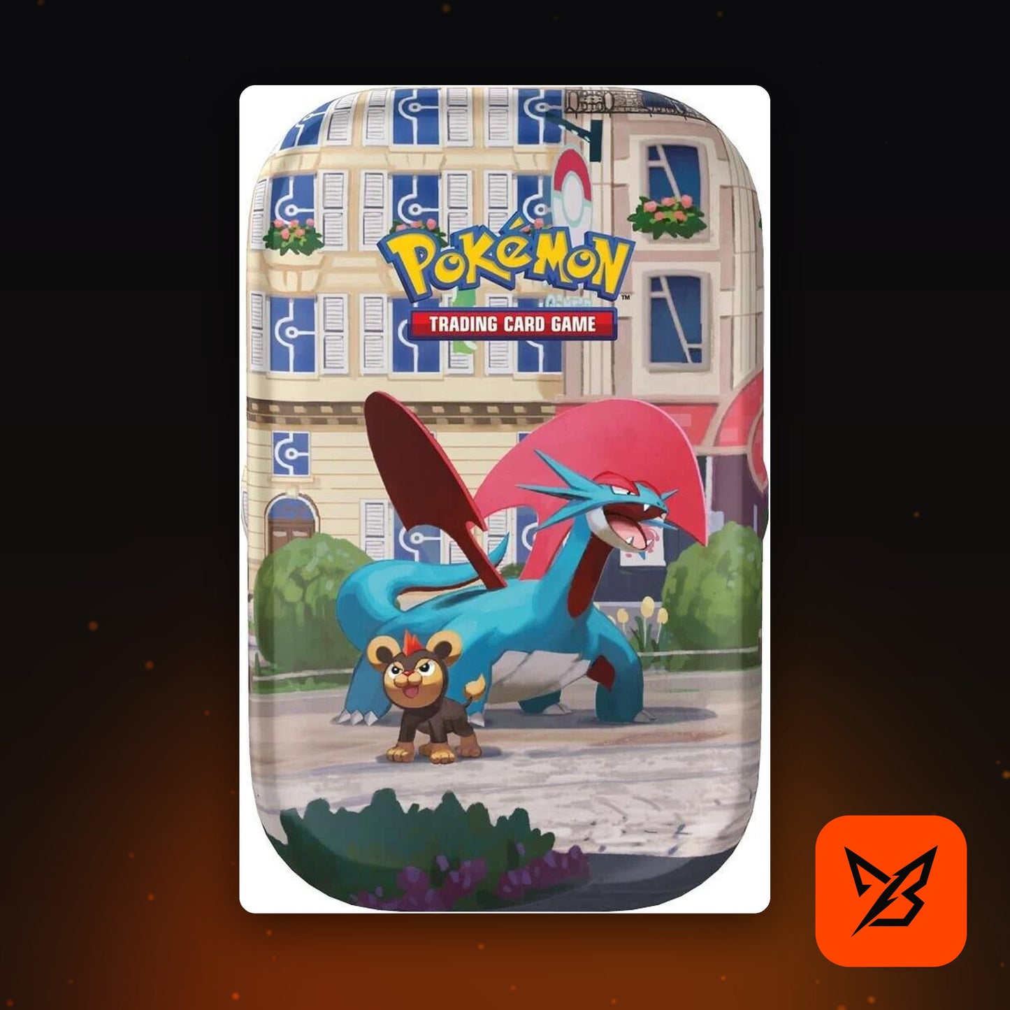 Lumiose City Mini Tin Salamence and Litleo - Pokemon TCG
