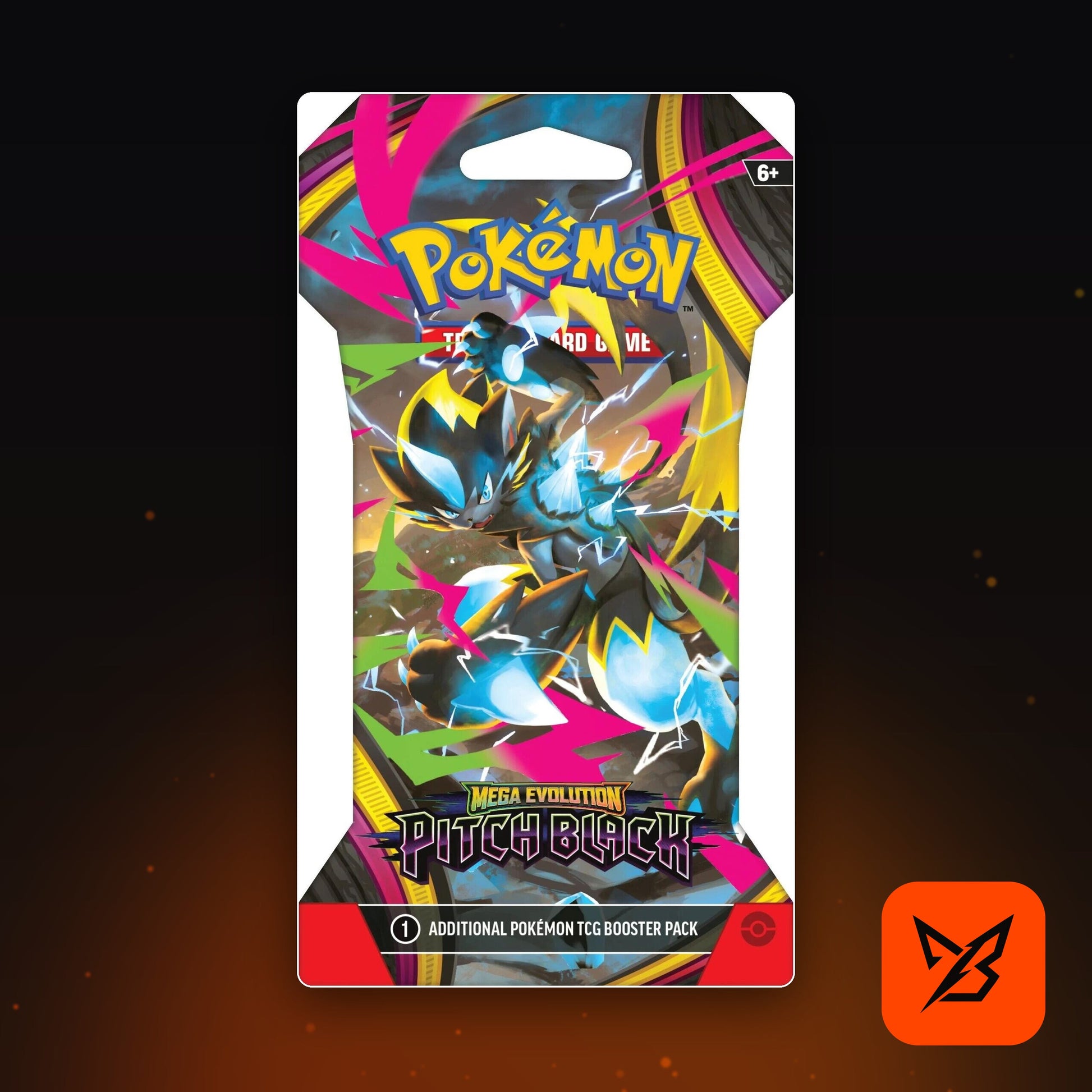 Pitch Black Sleeved Booster Pack - Pokemon TCG