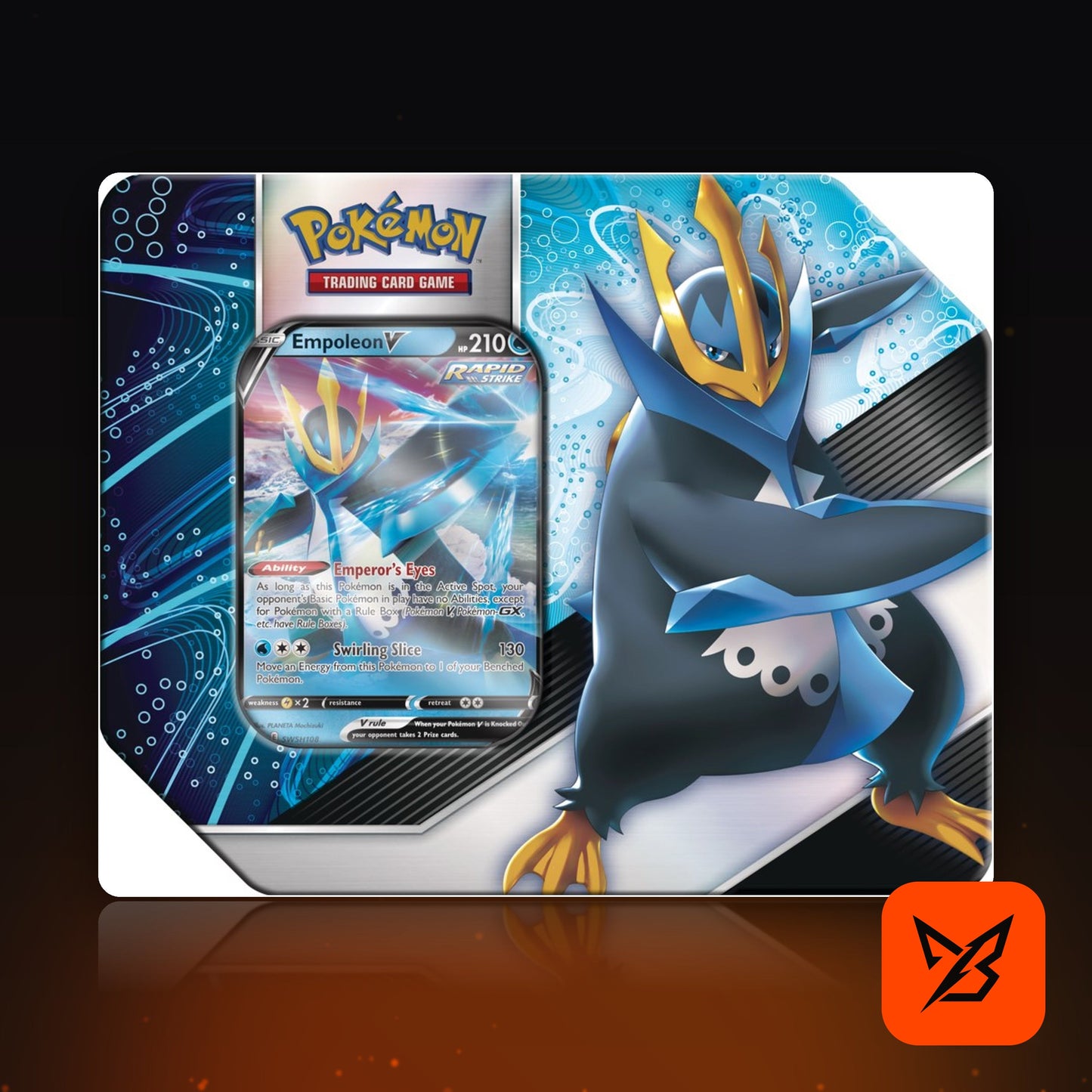V Strikers Tin Empoleon V - Pokemon TCG