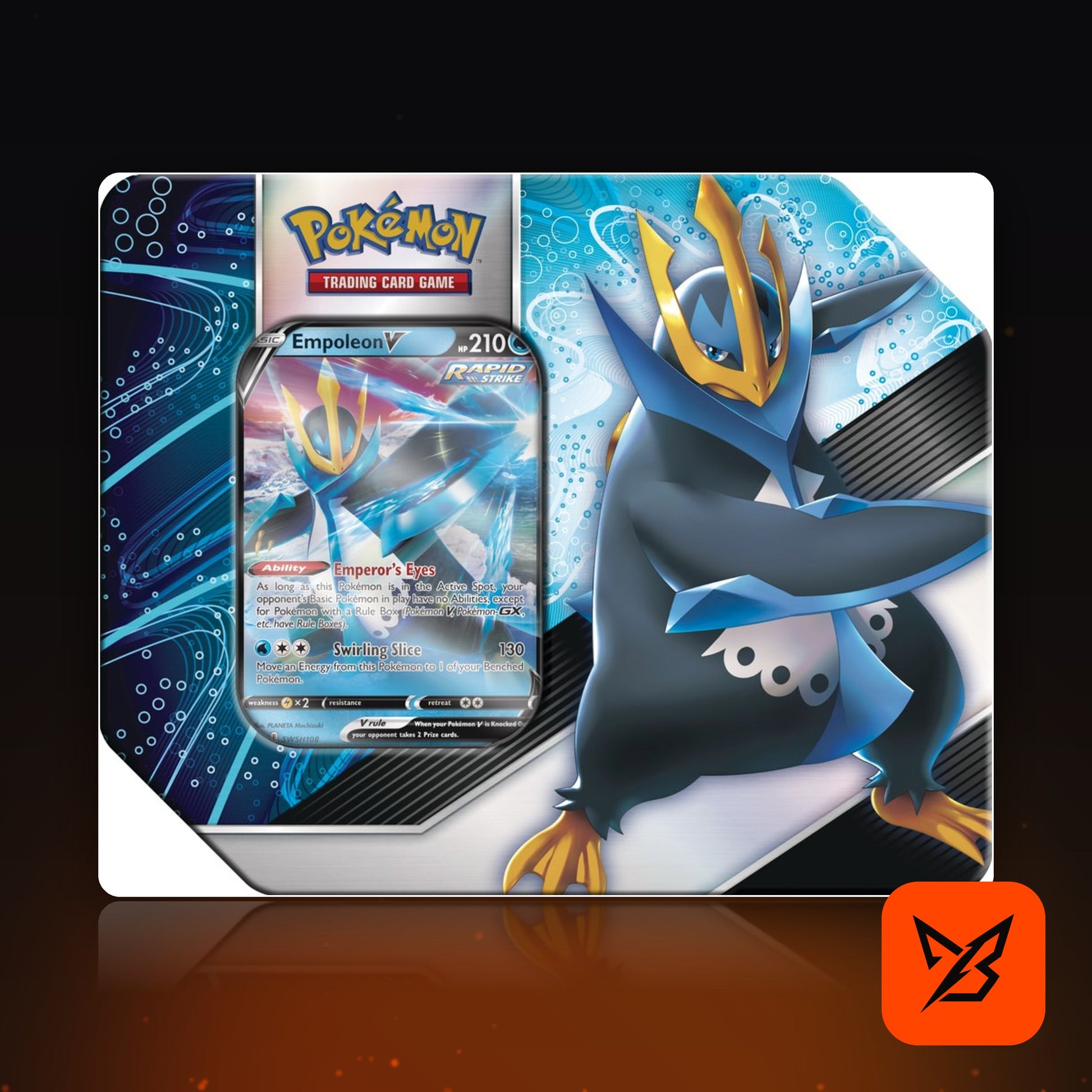 V Strikers Tin Empoleon V - Pokemon TCG