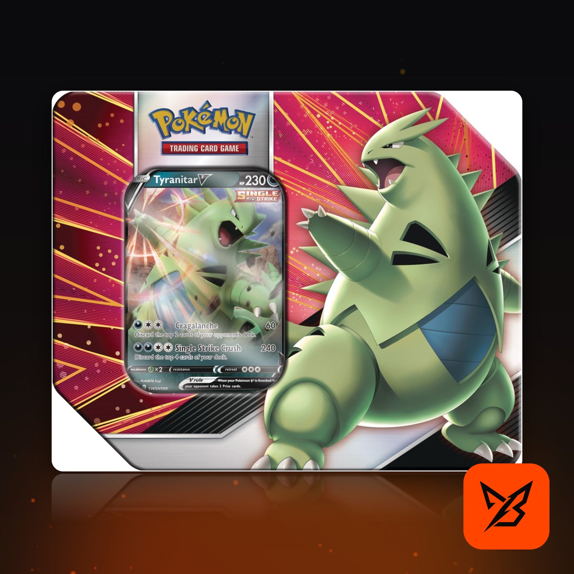 V Strikers Tin Tyranitar V - Pokemon TCG