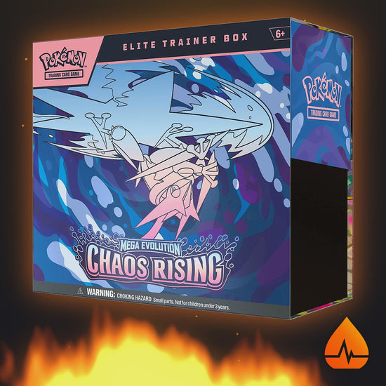 Chaos Rising Elite Trainer Box burning - Blaze's Cards & Collectibles